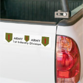 1e Inf Div-kabel/1 Bumpersticker (Op Truck)