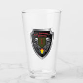 1e Infanterie Div "Big Red One" speciaal schild Glas (Voorkant)