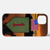 1e infanterie grote rode 1 veteranen veteranen Case-Mate iPhone case (Achterkant (horizontaal))
