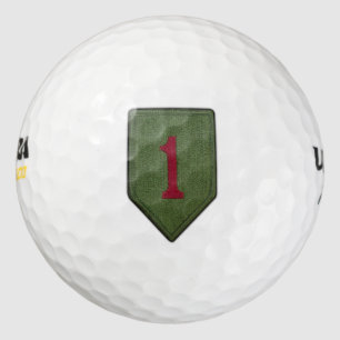 1e infanterie grote rode 1 veteranenveteraanvaten golfballen