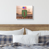 1e infanterie grote rode 1 veteranenveteranen canvas afdruk (Insitu (Slaapkamer))