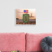 1e infanterie grote rode 1 veteranenveteranen canvas afdruk (Insitu (Woonkamer))