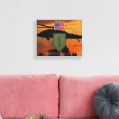 1e infanterie grote rode 1 veteranenveteranen canvas afdruk (Insitu (Woonkamer))