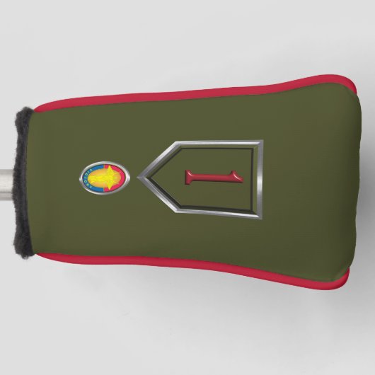 1e infanteriediv "Big Red One" Golfheadcover (Voorkant)