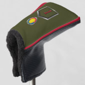 1e infanteriediv "Big Red One" Golfheadcover (3/4 voorkant)