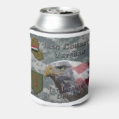 1e infanteriediv Irak Combat Veteran Blikjeskoeler (Blikje Achterkant)