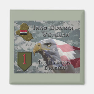 1e infanteriediv Irak Combat Veteran Magneet
