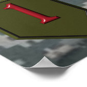 1e infanteriediv Irak Combat Veteran Poster (Hoek)