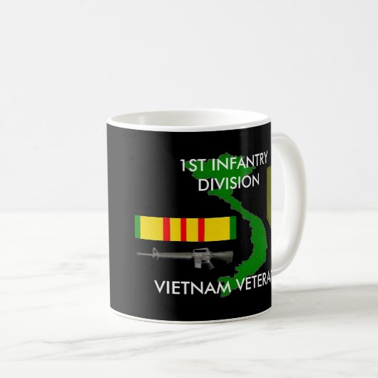 1e Infanteriediv Vietnam Mok koffie (Voorkant rechts)