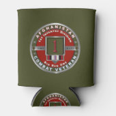 1e infanteriedivisie Afghanistan Veteraan Blikjeskoeler (Voorkant)