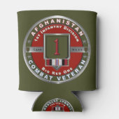 1e infanteriedivisie Afghanistan Veteraan Blikjeskoeler (Achterkant)