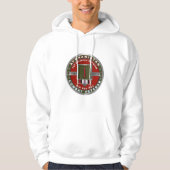1e infanteriedivisie Afghanistan Veteraan Hoodie (Voorkant)