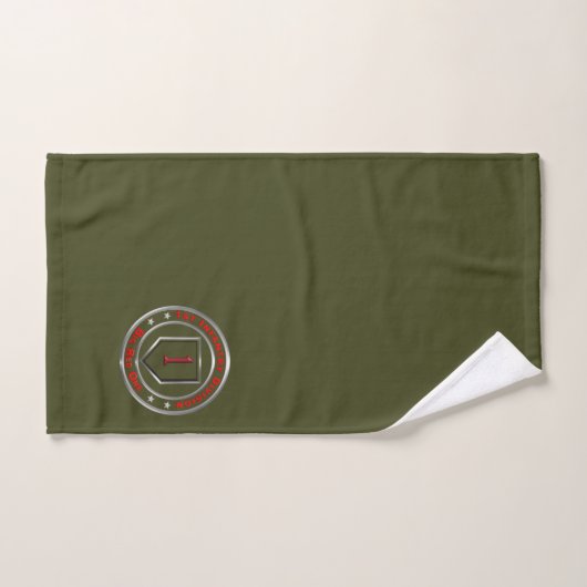 1e infanteriedivisie bad handdoek (Handdoek)
