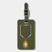1e Infanteriedivisie   Bagagelabel (Voorkant verticaal)