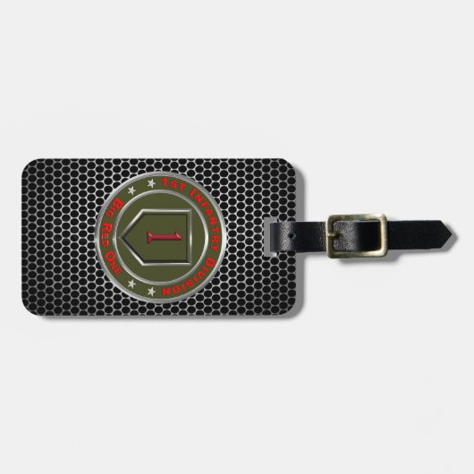 1e infanteriedivisie bagagelabel (Voorkant horizontaal)