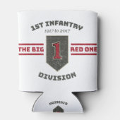 1e infanteriedivisie Big Red 1917-2017 TSH Blikjeskoeler (Achterkant)