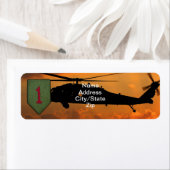 1e Infanteriedivisie Big Red 1 Fort Riley Veteran Etiket (Insitu)