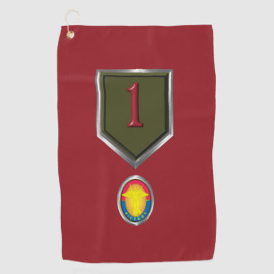 1e infanteriedivisie "Big Red One" - Aangepast pat Golfhanddoek