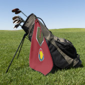 1e Infanteriedivisie “Big Red One” Aangepaste Patc Golfhanddoek (Groen)