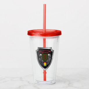 1e Infanteriedivisie “Big Red One” Acryl Drinkbeker