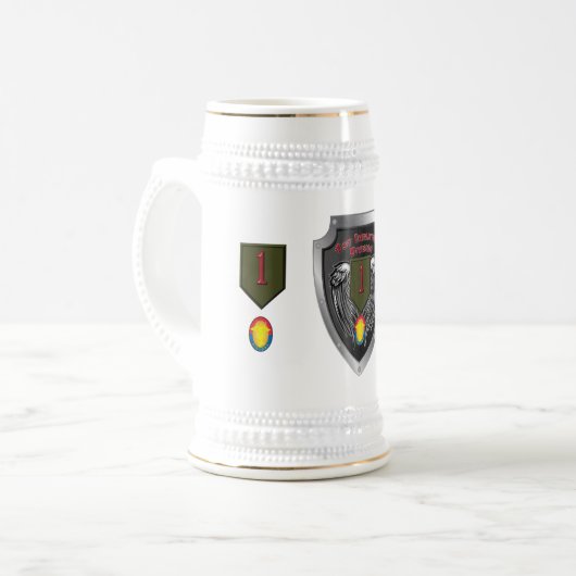 1e infanteriedivisie "Big Red One" Bierpul (Voorkant links)