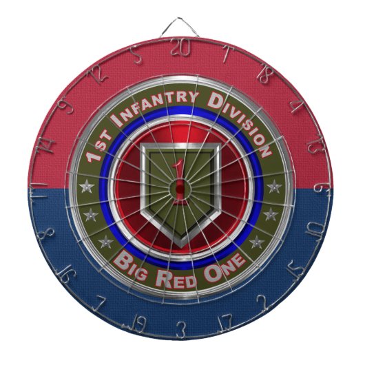 1e infanteriedivisie "Big Red One" Dartbord (Voorkant)