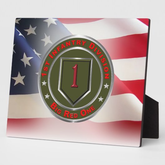 1e infanteriedivisie "Big Red One" Fotoplaat (Zijkant)