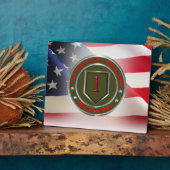 1e infanteriedivisie "Big Red One" Fotoplaat (Zijkant)