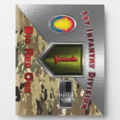 1e infanteriedivisie "Big Red One" Fotoplaat (Voorkant)
