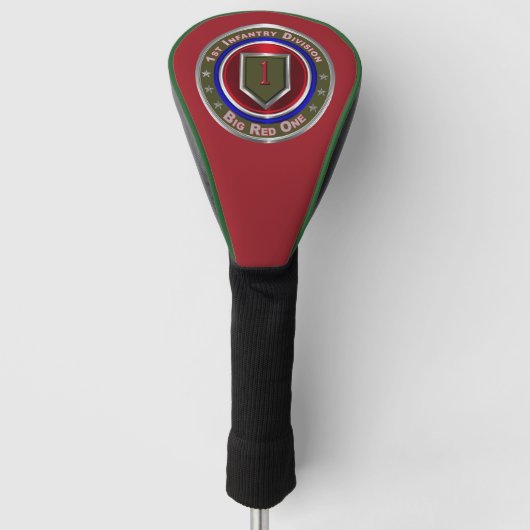 1e infanteriedivisie "Big Red One"  Golfheadcover (Voorkant)