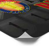 1e infanteriedivisie "Big Red One" Poster (Hoek)