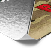1e infanteriedivisie "Big Red One" Poster (Hoek)