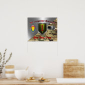 1e infanteriedivisie "Big Red One" Poster (Keuken)