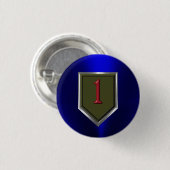 1e infanteriedivisie "Big Red One" Ronde Button 3,2 Cm (Voorkant /achterkant)
