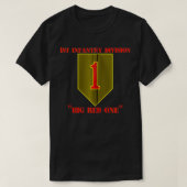 1e infanteriedivisie Big Red One U T-shirt (Design voorkant)