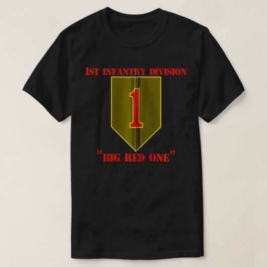 1e infanteriedivisie Big Red One U T-shirt (Design voorkant)