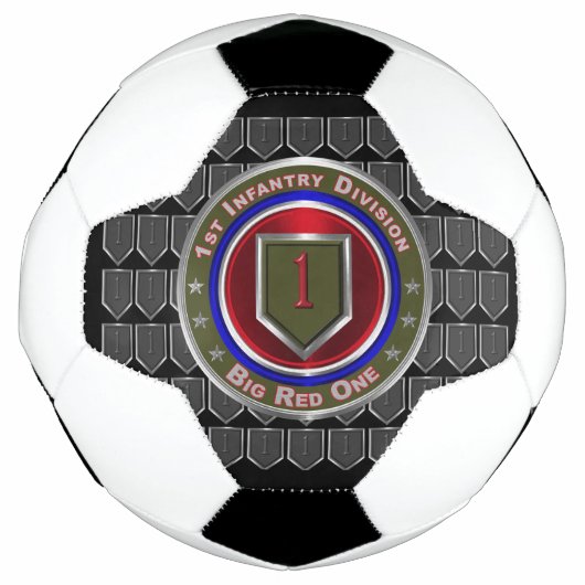 1e infanteriedivisie "Big Red One" Voetbal (Voorkant)
