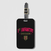 1e Infanteriedivisie "BRO" in nood Bagagelabel (Voorkant (verticaal))