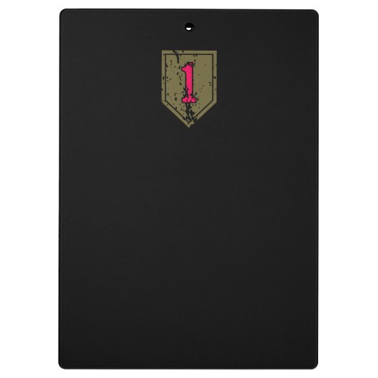 1e Infanteriedivisie "BRO" in nood Klembord (Achterkant)