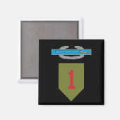 1e Infanteriedivisie CIB magneet (Voorkant / Achterkant)