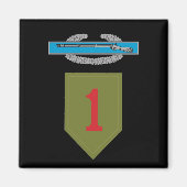 1e Infanteriedivisie CIB magneet (Voorkant)