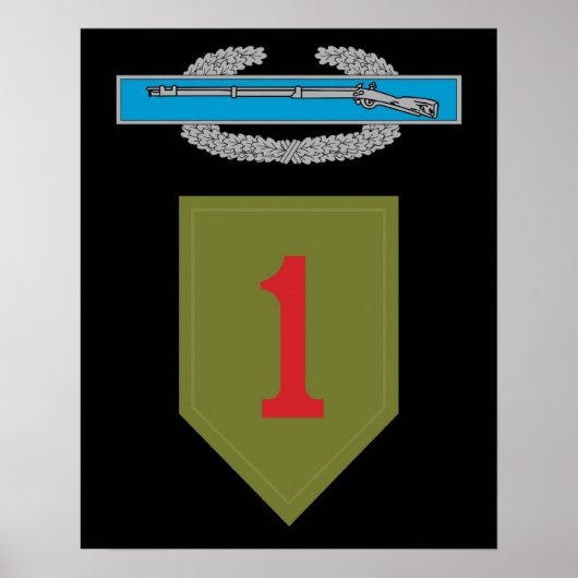 1e infanteriedivisie CIB Poster (Voorkant)