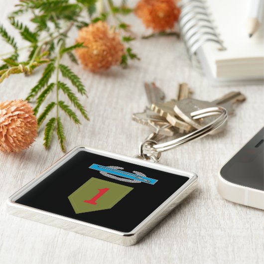 1e infanteriedivisie CIB Sleutelhanger (Zijkant)