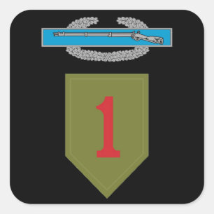 1e Infanteriedivisie CIB Sticker