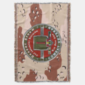 1e Infanteriedivisie Desert Storm Veteraan Deken (Voorkant Verticaal)