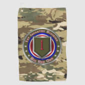 1e infanteriedivisie golfhanddoek (Voorkant)