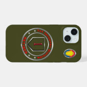 1e Infanteriedivisie iPhone 15 Case (Achterkant horizontaal)