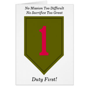 1e Infanteriedivisie kaart