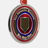 1e infanteriedivisie Keepomwille Metalen Ornament (Rechts)