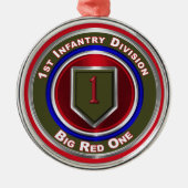 1e infanteriedivisie Keepomwille Metalen Ornament (Voorkant)